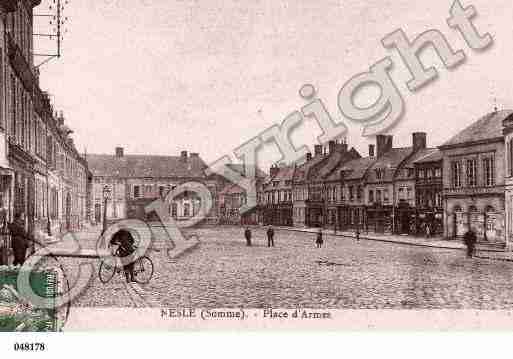 Ville de NESLE, carte postale ancienne