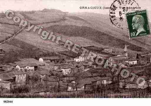 Ville de ORNACIEUX, carte postale ancienne