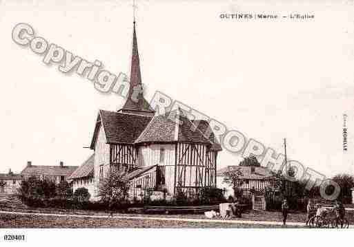 Ville de OUTINES, carte postale ancienne