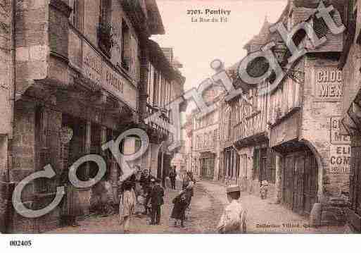 Ville de PONTIVY, carte postale ancienne