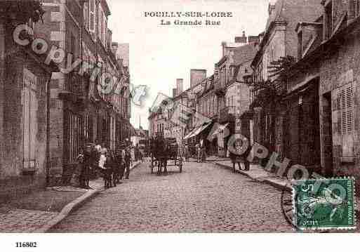 Ville de POUILLYSURLOIRE, carte postale ancienne