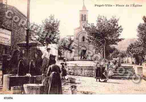 Ville de PUGETVILLE, carte postale ancienne