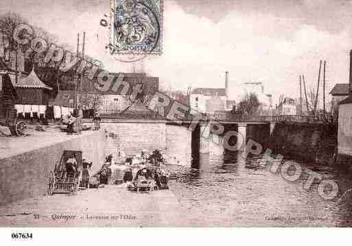 Ville de QUIMPER, carte postale ancienne