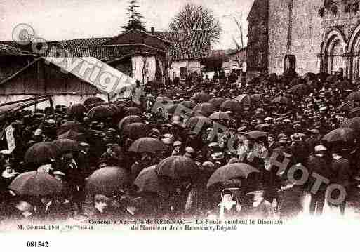 Ville de REIGNAC, carte postale ancienne