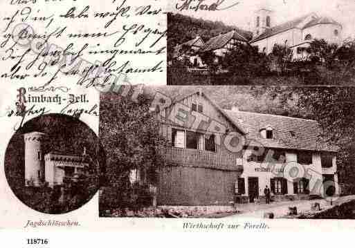 Ville de RIMBACHZELL, carte postale ancienne