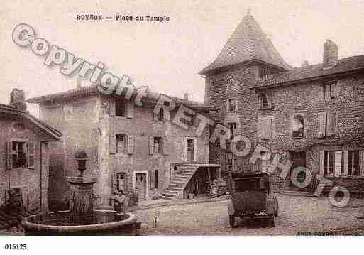 Ville de ROYBON, carte postale ancienne