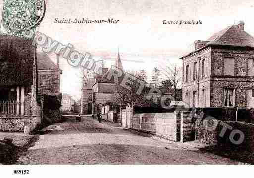 Ville de SAINTAUBINSURMER, carte postale ancienne