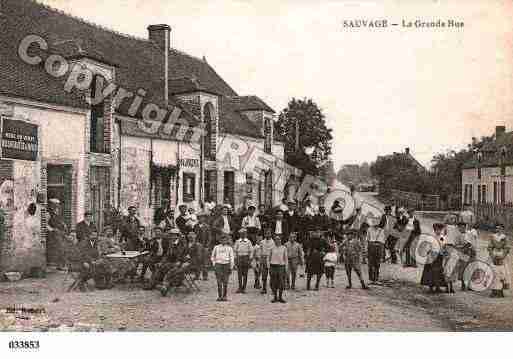 Ville de SAINTJUSTSAUVAGE, carte postale ancienne