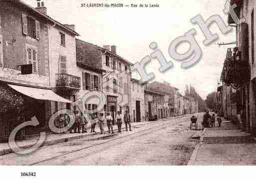 Ville de SAINTLAURENTSURSAONE, carte postale ancienne