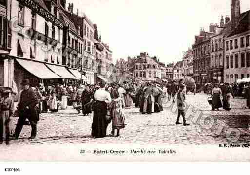 Ville de SAINTOMER, carte postale ancienne