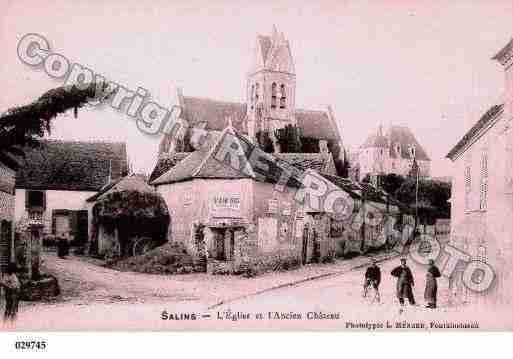 Ville de SALINS, carte postale ancienne