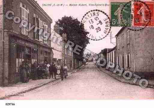 Ville de SALINS, carte postale ancienne