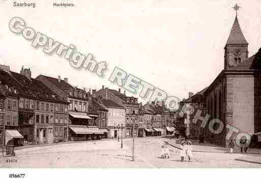 Ville de SARREBOURG, carte postale ancienne