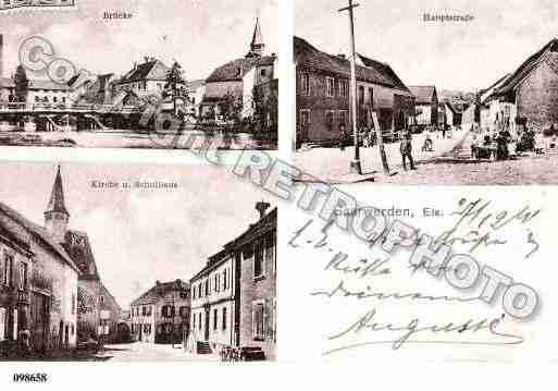 Ville de SARREWERDEN, carte postale ancienne