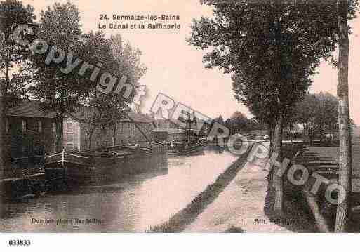 Ville de SERMAIZELESBAINS, carte postale ancienne