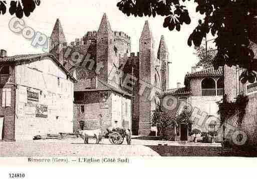 Ville de SIMORRE, carte postale ancienne