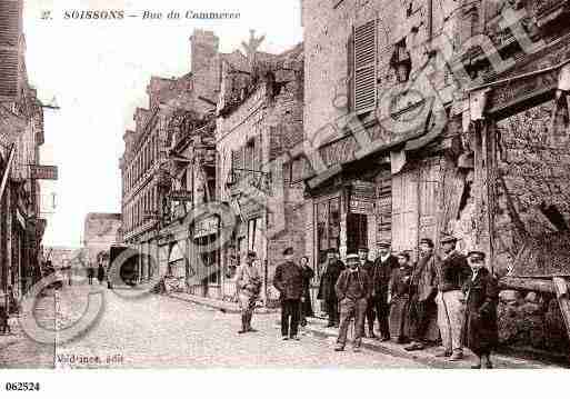 Ville de SOISSONS, carte postale ancienne