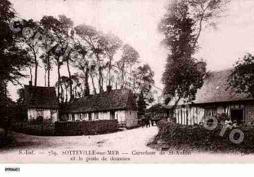 Ville de SOTTEVILLESURMER, carte postale ancienne