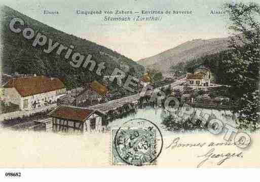 Ville de STAMBACH, carte postale ancienne