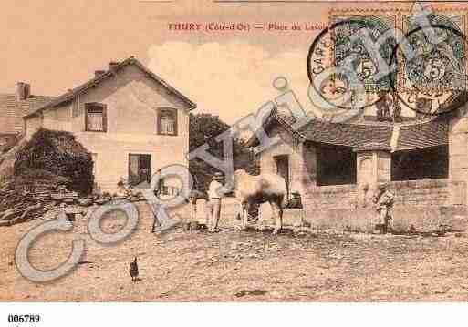 Ville de THURY, carte postale ancienne