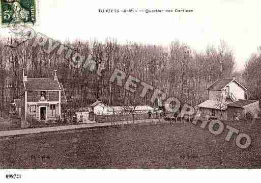 Ville de TORCY, carte postale ancienne