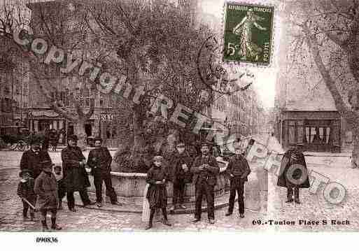 Ville de TOULON, carte postale ancienne