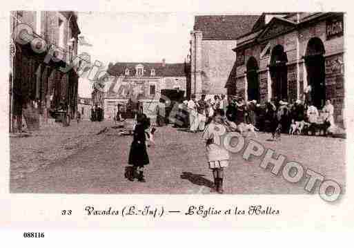 Ville de VARADES, carte postale ancienne