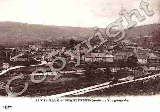 Ville de VAUXETCHANTEGRUE, carte postale ancienne Ville de VAUXETCHANTEGRUE, carte postale ancienne