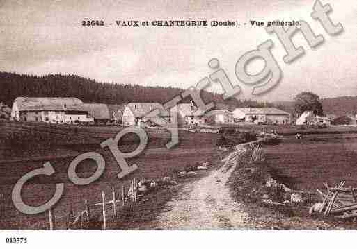 Ville de VAUXETCHANTEGRUE, carte postale ancienne