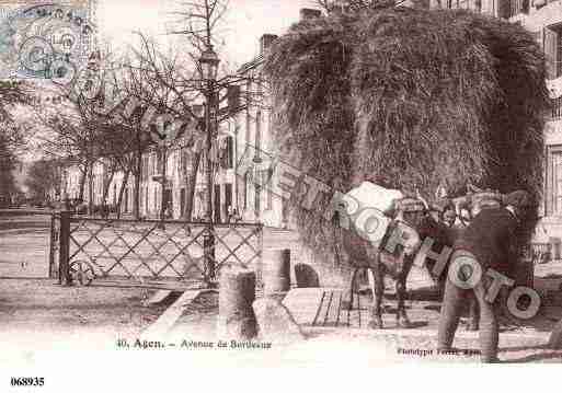 Ville de AGEN, carte postale ancienne