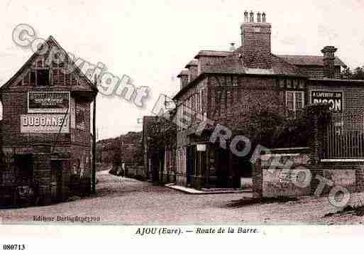 Ville de AJOU, carte postale ancienne