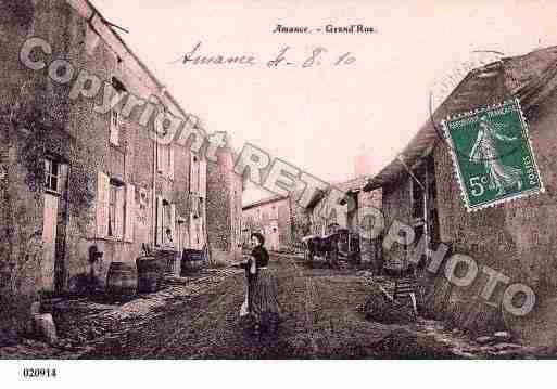 Ville de AMANCE, carte postale ancienne