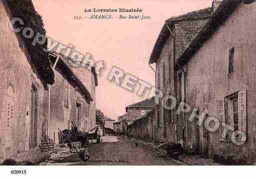 Ville de AMANCE, carte postale ancienne