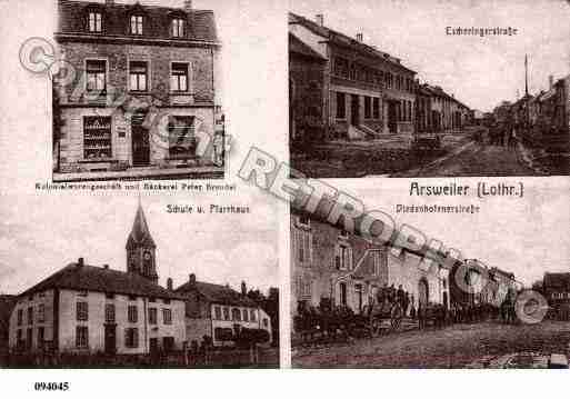 Ville de ANGEVILLERS, carte postale ancienne