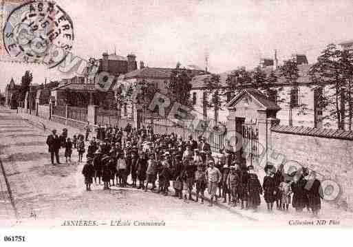 Ville de ASNIERESSURSEINE, carte postale ancienne