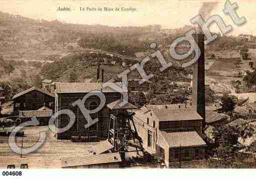 Ville de AUBIN, carte postale ancienne