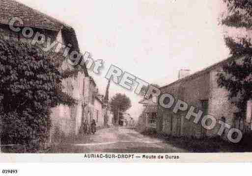 Ville de AURIACSURDROPT, carte postale ancienne