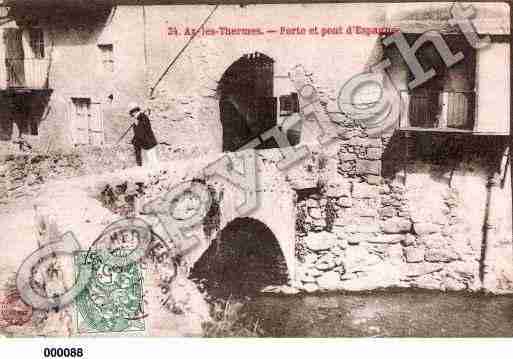 Ville de AXLESTHERMES, carte postale ancienne