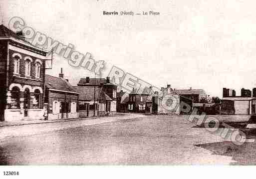 Ville de BAUVIN, carte postale ancienne