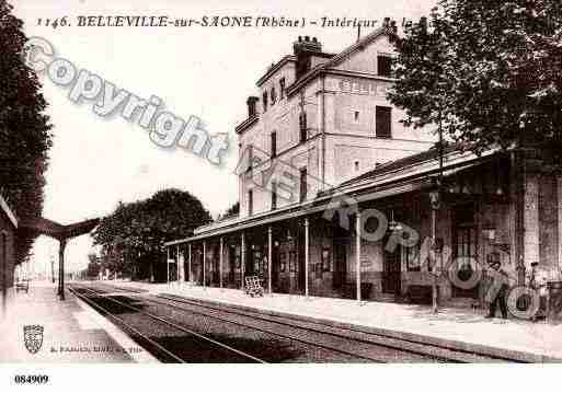 Ville de BELLEVILLE, carte postale ancienne