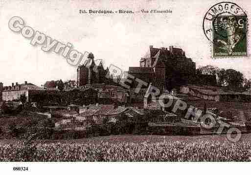 Ville de BIRON, carte postale ancienne