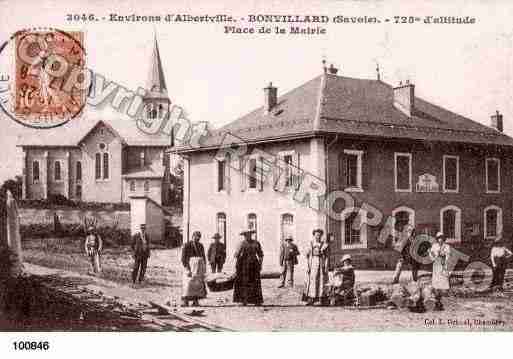 Ville de BONVILLARD, carte postale ancienne