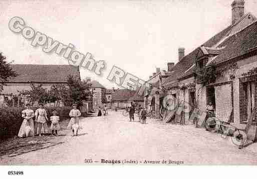 Ville de BOUGESLECHATEAU, carte postale ancienne