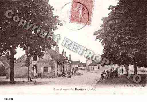 Ville de BOUGESLECHATEAU, carte postale ancienne