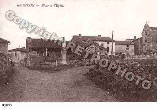 Ville de BRANDON, carte postale ancienne