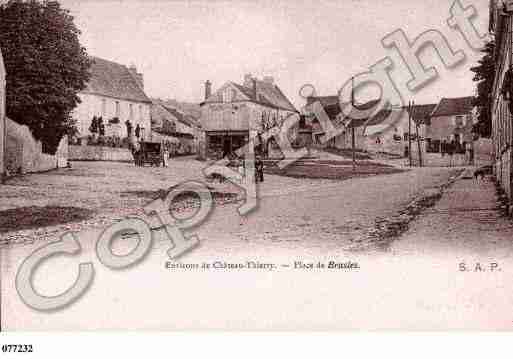 Ville de BRASLES, carte postale ancienne