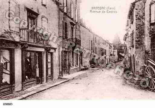 Ville de BRASSAC, carte postale ancienne