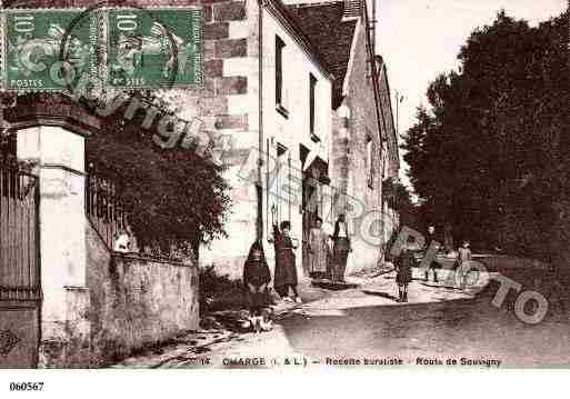 Ville de CHARGE, carte postale ancienne