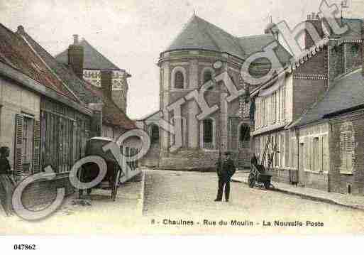 Ville de CHAULNES, carte postale ancienne