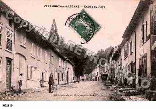 Ville de CLERMONTENARGONNE, carte postale ancienne